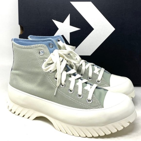 Converse Chuck Taylor Lugged 2.0 Shoes Platform Women Summit Sage Canvas A03809C - Picture 3 of 10